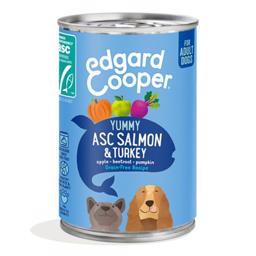 Edgard Cooper Vådfoder Yummy Asc Salmon & Turkey 400g